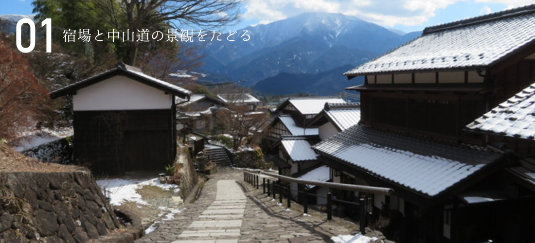 宿場と中山道の景観をたどる